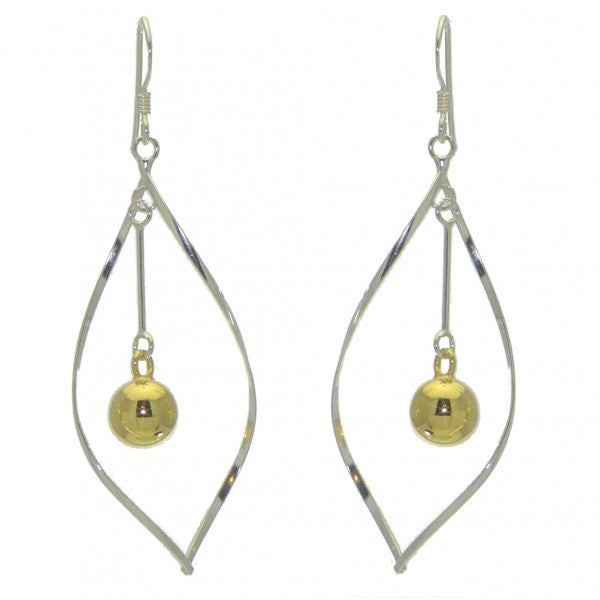 ADREANA sterling silver and g-plated hook earrings by SPK