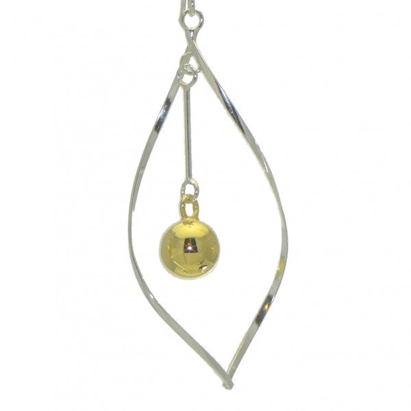 ADREANA sterling silver and g-plated hook earrings by SPK