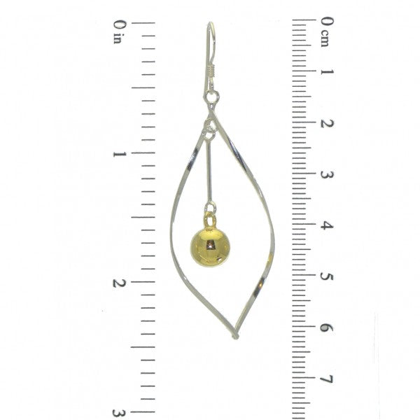 ADREANA sterling silver and g-plated hook earrings by SPK