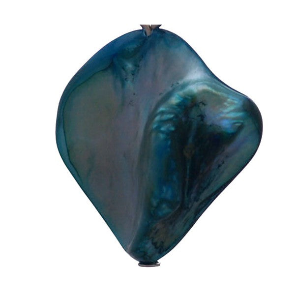 ANDREANA Silver plated Turquoise Shell Clip On Earrings