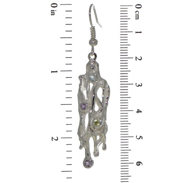 ATALANTA silver plated hook earrings by VIZ