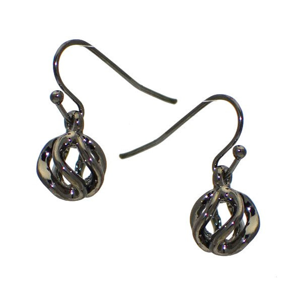 BATHILDA Hematite Hook Earrings By Rodney