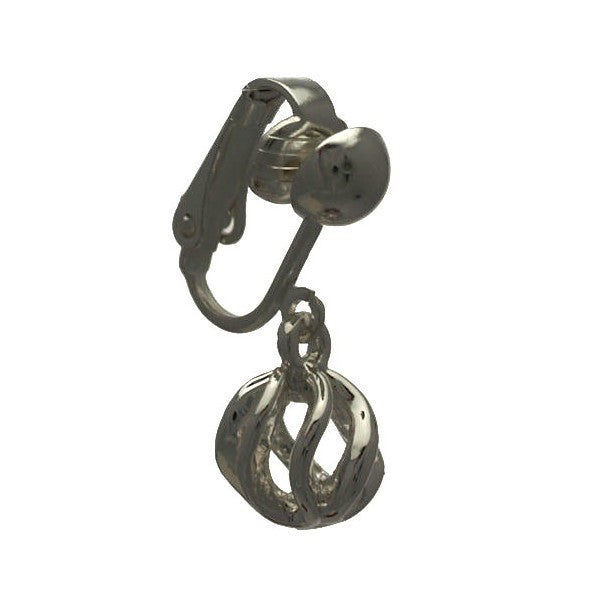 BATHILDA Silver Plated Clip On Earrings By Rodney