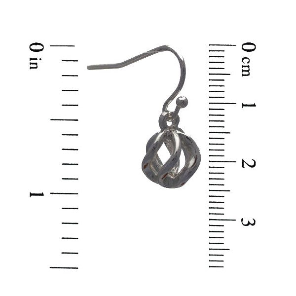 BATHILDA Silver Plated Hook Earrings By Rodney