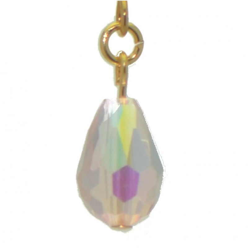 BETRESH gold plated pink ab crystal glass hook earrings