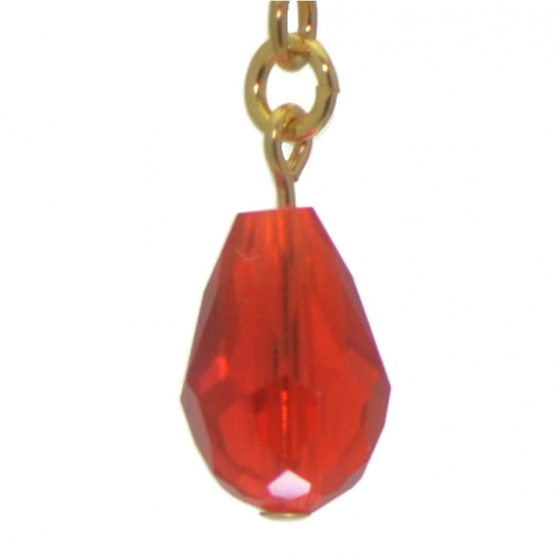 BETRESH gold plated red ab crystal glass hook earrings