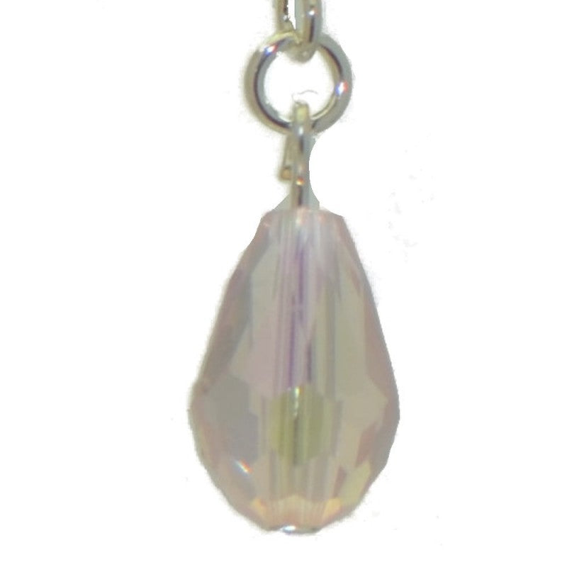 BETRESH silver plated pink ab crystal glass hook earrings