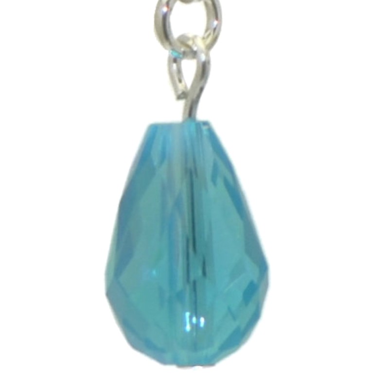 BETRESH silver plated turquoise ab crystal glass clip on earrings