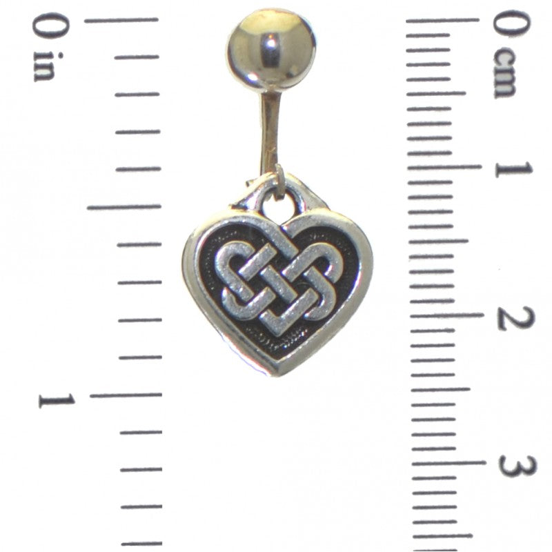CELTIC HEART silver plated with celtic knot inset clip on earrings