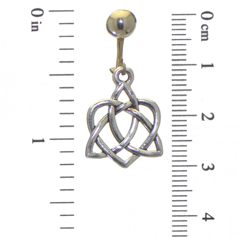 CELTIC OPEN HEART silver plated clip on earrings