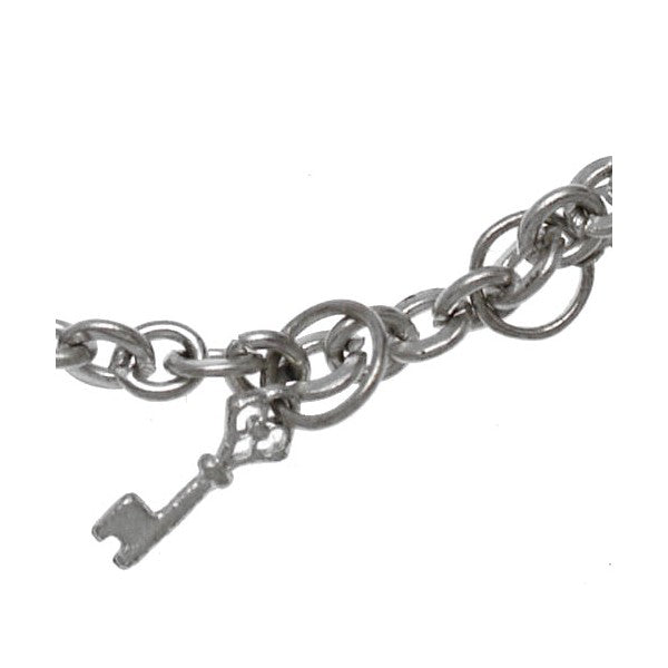 CHANDRAKALA Silver Plated Fish Hearts and Dollars Ankle Chain
