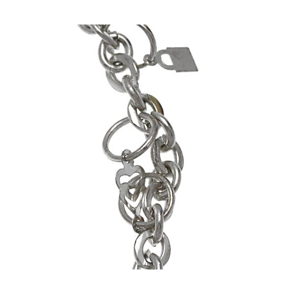 CHANDRAKALA Silver Plated Fish Hearts and Dollars Ankle Chain