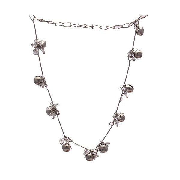 Chitrita Silver tone Clear Ankle Chain
