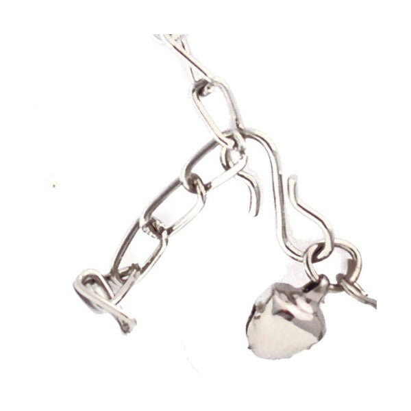 Chitrita Silver tone Clear Ankle Chain