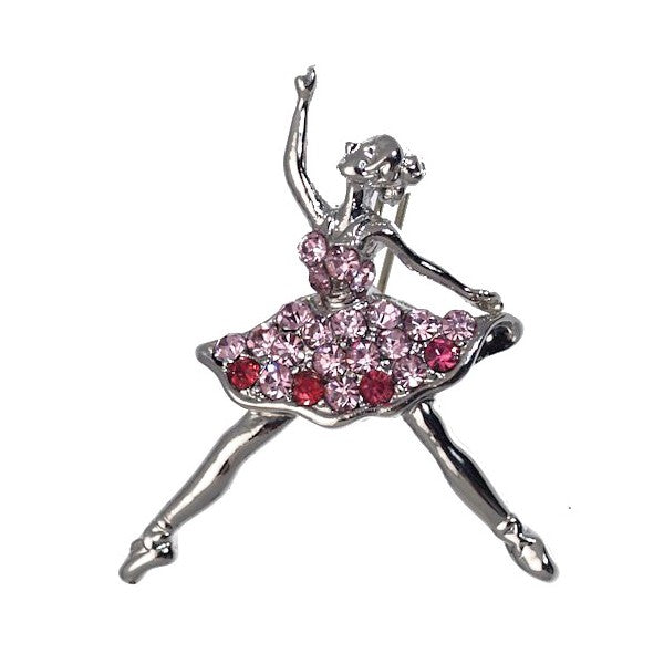 Silver hot sale ballerina brooch