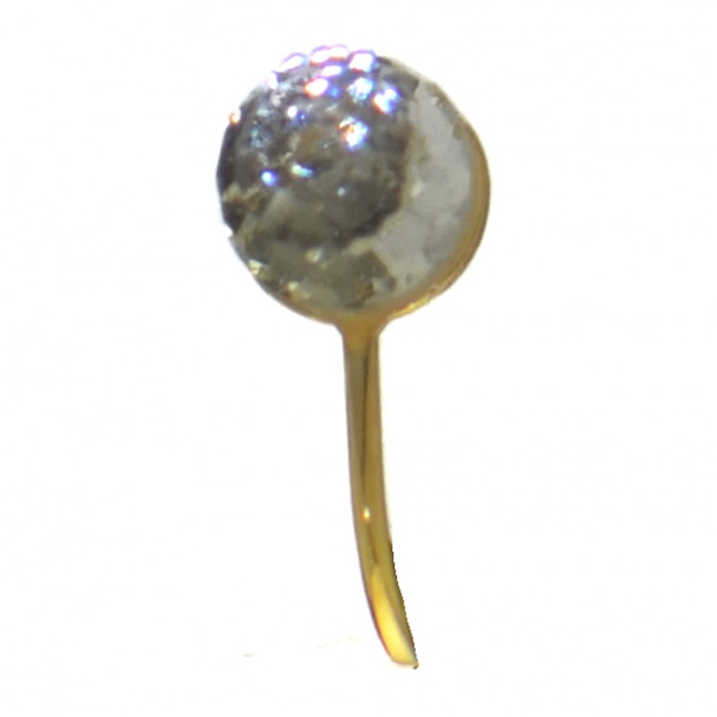 HADRIA gold plated swarovski elements clear crystal clip on earrings