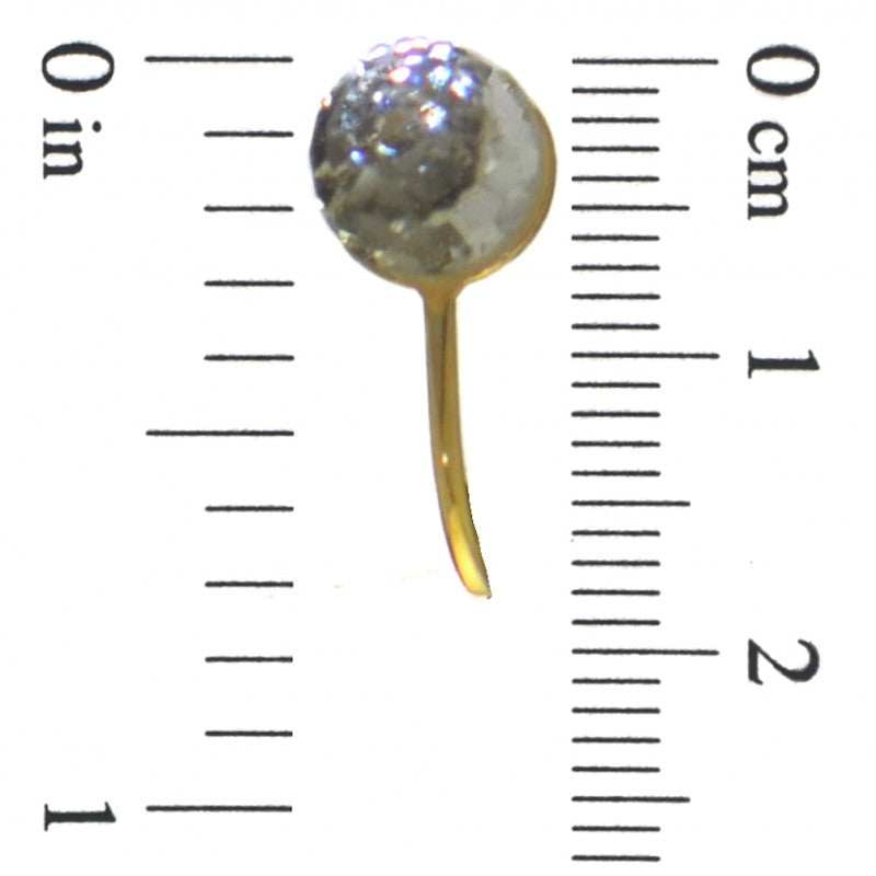 HADRIA gold plated swarovski elements clear crystal clip on earrings