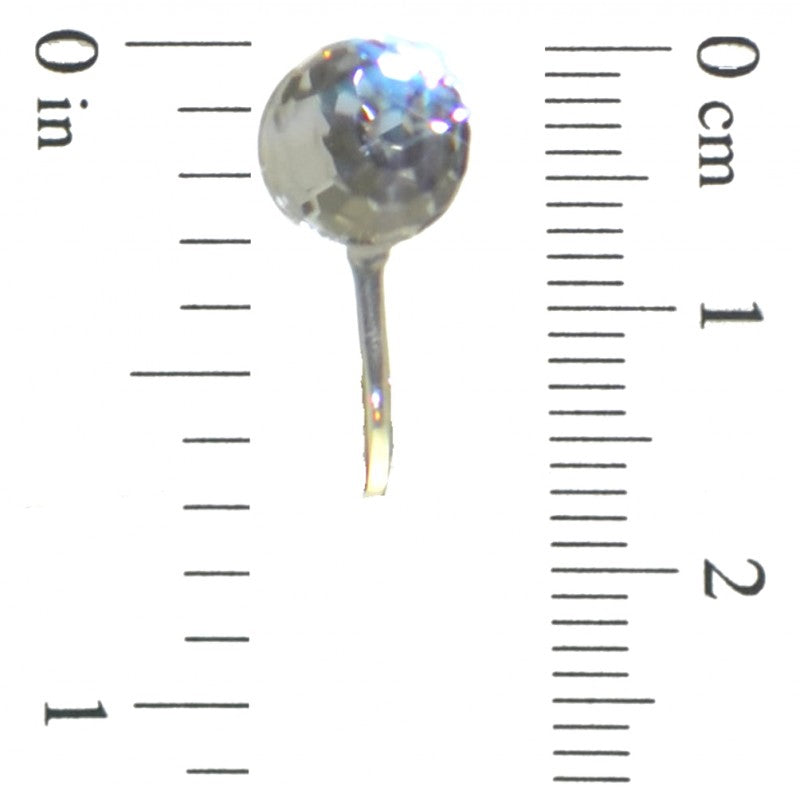 HADRIA silver plated swarovski elements clear crystal clip on earrings