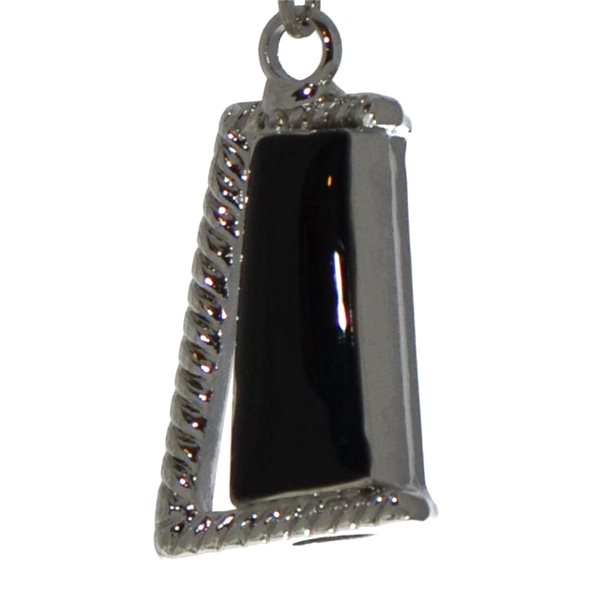 JANA silver plated black hook earrings by Rodney