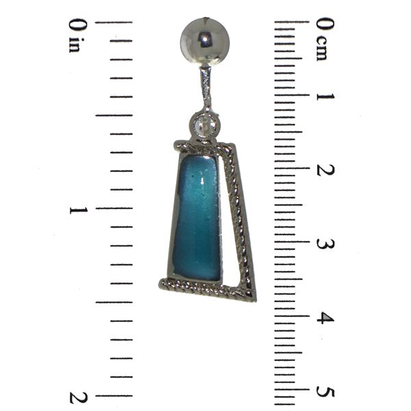 JANA silver plated turquoise clip on earrings by Rodney