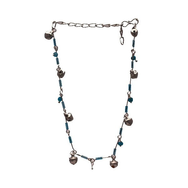 Kalyani Silver tone Turquoise Ankle Chain