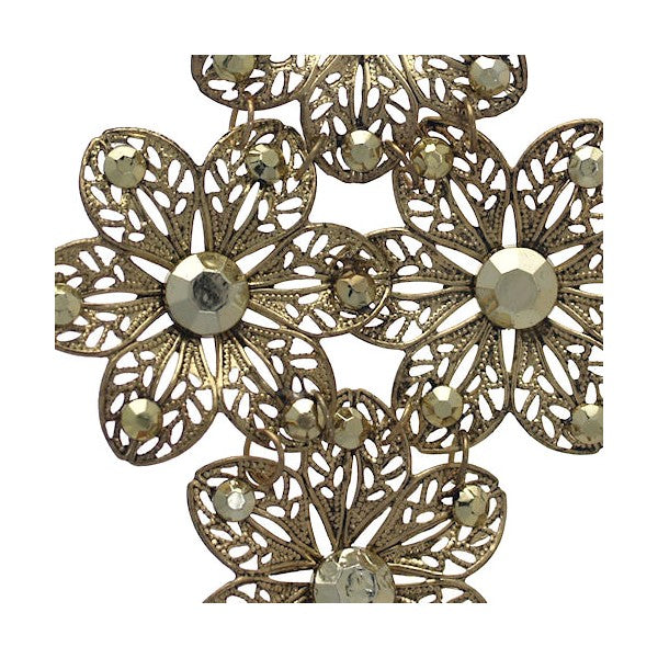 LARAMI Gold tone Flower Hook Earrings