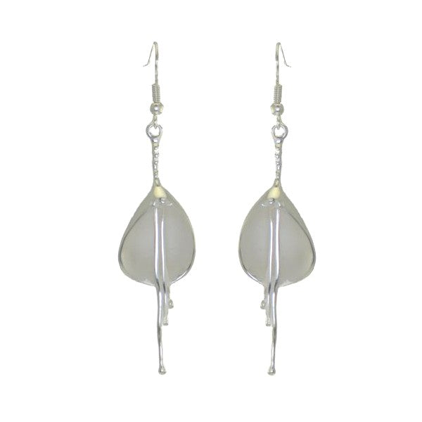 LILIANA Silver Plated Flower Hook earrings by VIZ