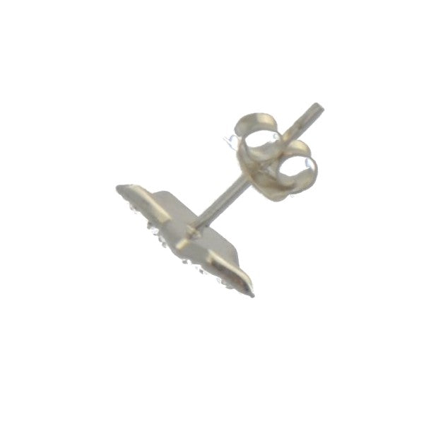 MAB Sterling Silver 10mm Crystal Star Post Earrings