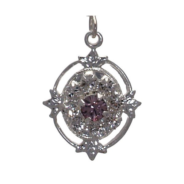 MAFAIDA Silver Plated Light Amethyst Hook Earrings