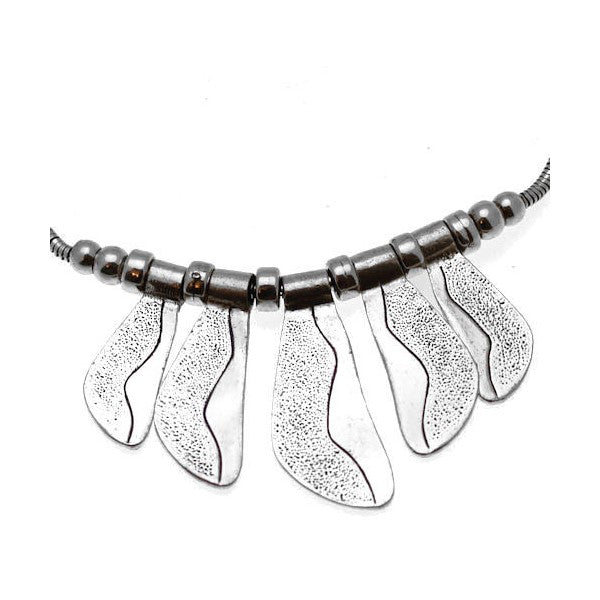 Michaelina Silver tone Choker Necklace