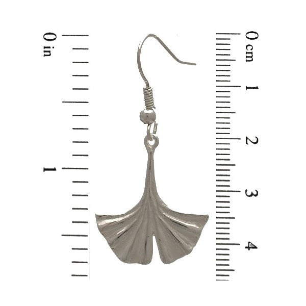 NICCI Silver Plated Fans Hook Earrings by VIZ