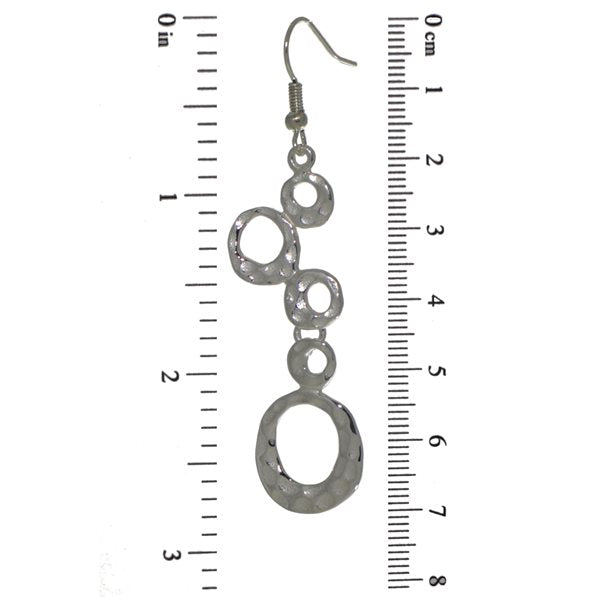 NIOBE silver plated hoop hook earrings by VIZ