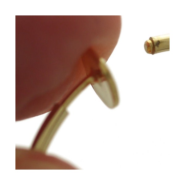 ROSINA CERCEAU Gold Plated Sapphire Crystal Clip On Earrings