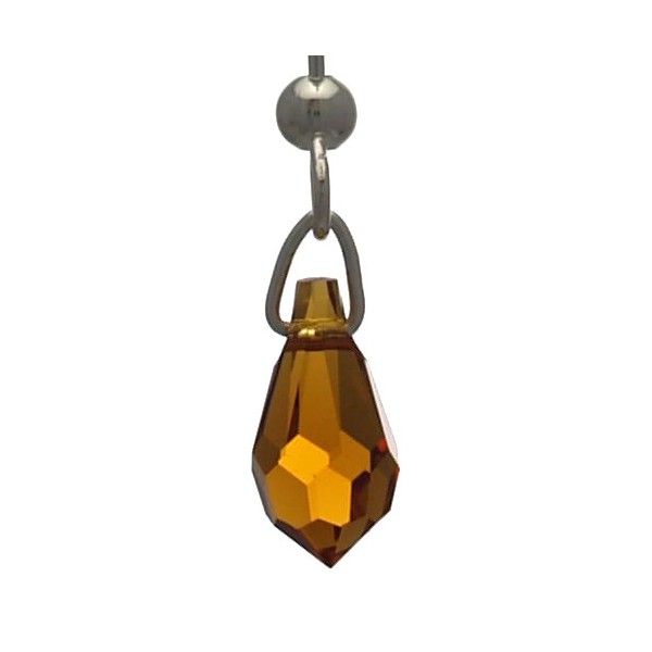 SERAPHINA Silver Plated Topaz Hook Earrings