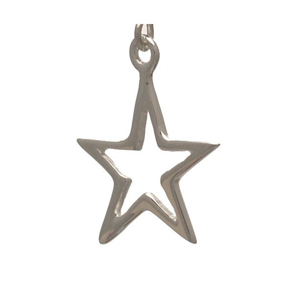 STARLIGHT Silver Plated Star Hook Earrings By VIZ