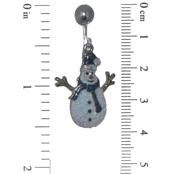 TWIGGY Silver plated Snowman Clip On Earrings