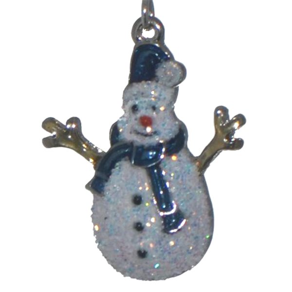 TWIGGY Silver plated Snowman Hook Earrings