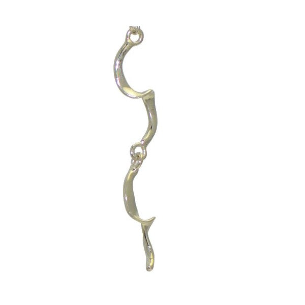 TWISTED LINK Silver Plated Hook Earrings by VIZ