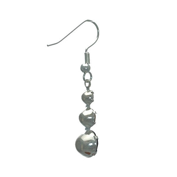UNA 3 Tone Topaz Crystal Silver Plated Hook Earrings