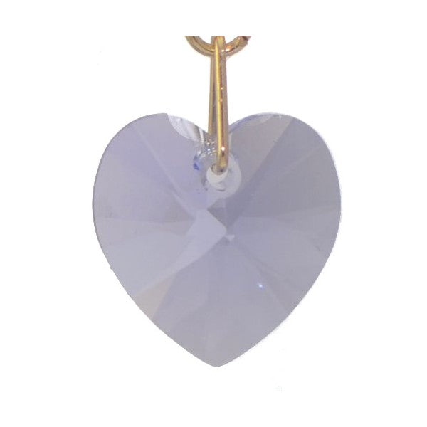 VALENTINE G-Plated Provence Lavender Heart Clip Earrings