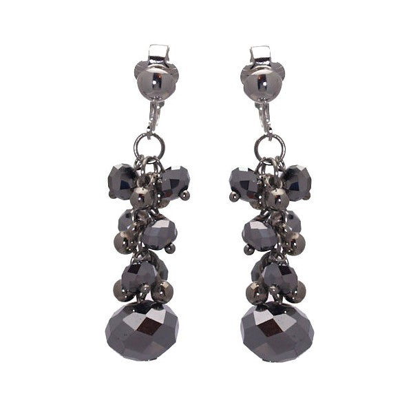 ACELINE Silver Clip On Earrings