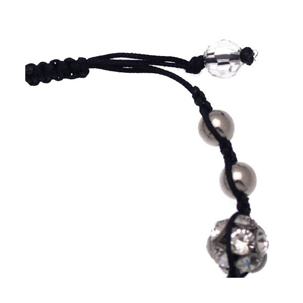 ADELE Black Crystal Shambala Style Bracelet