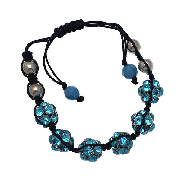 ADELE Black Turquoise Shambala Style Bracelet