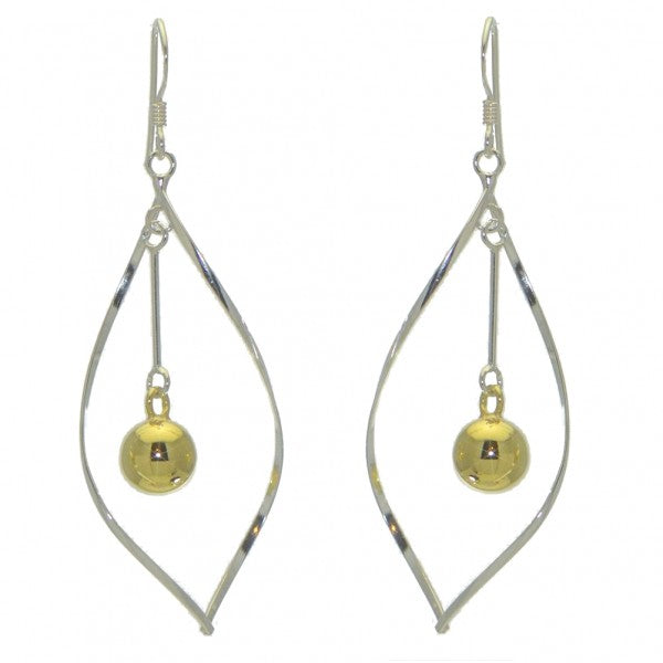 ADREANA sterling silver and g-plated hook  earrings by SPK
