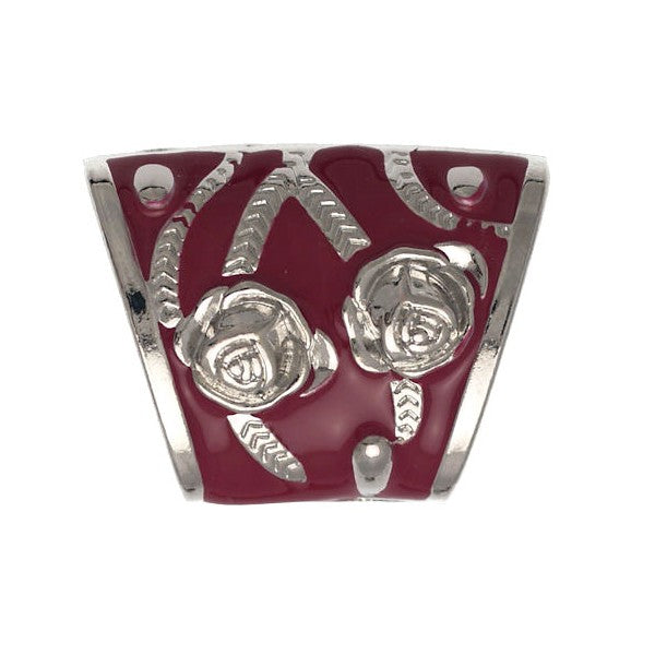 AMARANTHUS Silver tone Red 37mm Scarf Ring