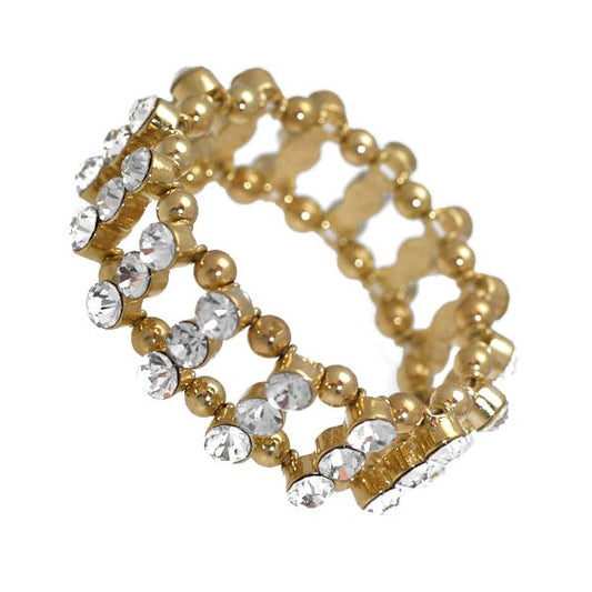 Amondi Gold tone Crystal Bracelet