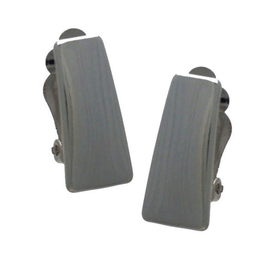 ANTOINETTE Silver Plated Clip On Earrings by RODNEY