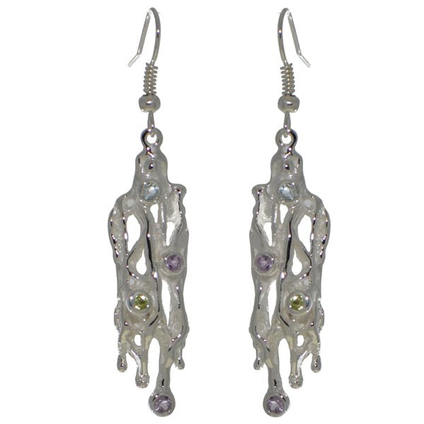 ATALANTA silver plated hook earrings by VIZ