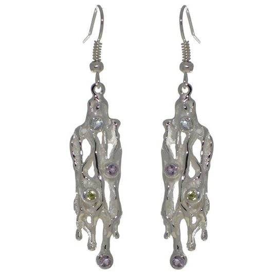 ATALANTA silver plated hook earrings by VIZ