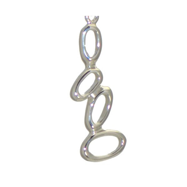 AUTUMN Silver Plated Tumbling Loop Hook Earrings by VIZ